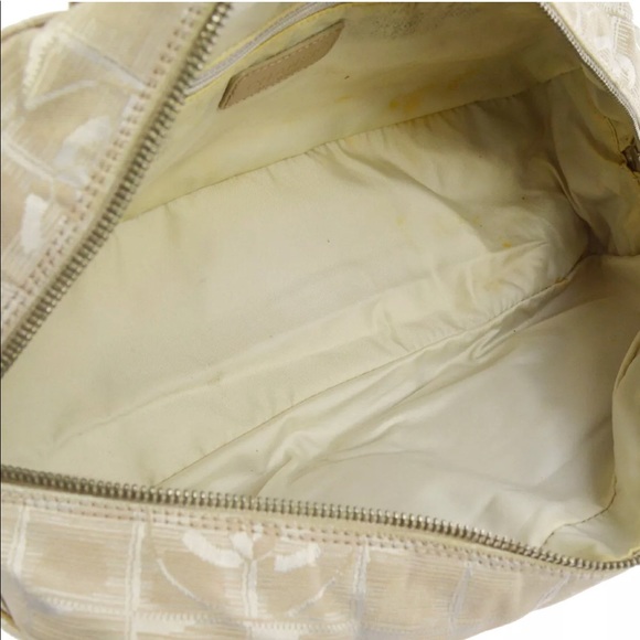 Chanel CC Travel Line Beige Nylon Handbag - Picture 9 of 12